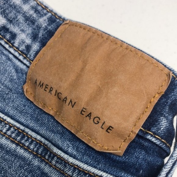 LIKE NEW VINTAGE AMERICAN EAGLE SLIM JEANS 33x30 ⭐️ - Picture 6 of 12